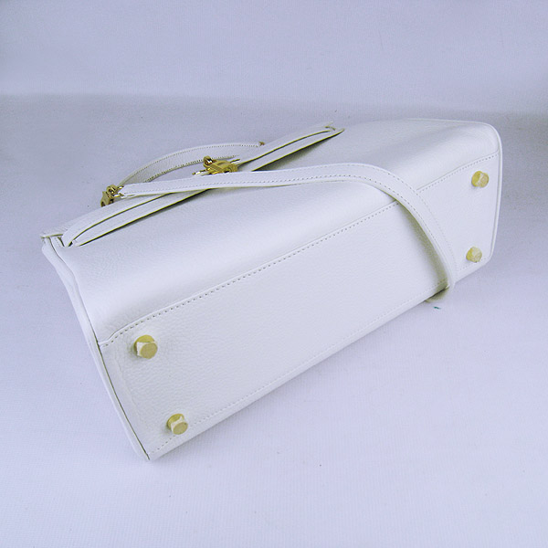 High Quality Hermes Kelly 35CM Togo Leather Bag White 6308 - Click Image to Close